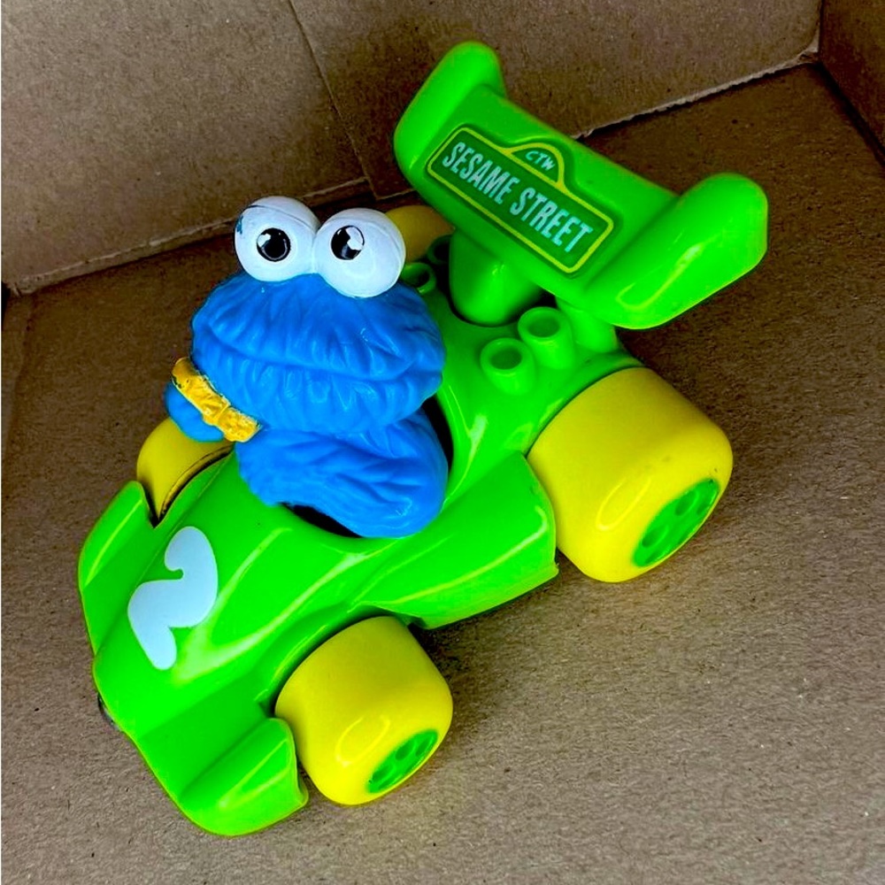 1997 Sesame Street Cookie Monster Vintage Race car #2